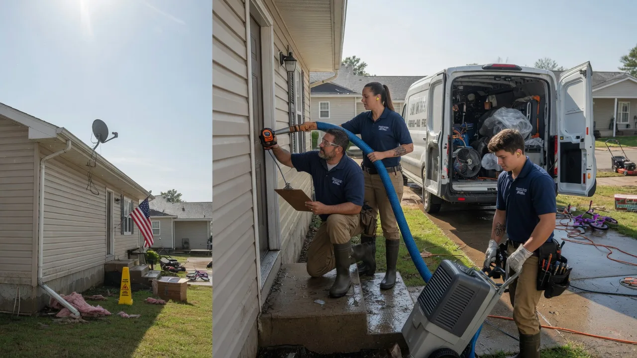 Ceiling Water Damage Restoration in Burbank, OK near me
